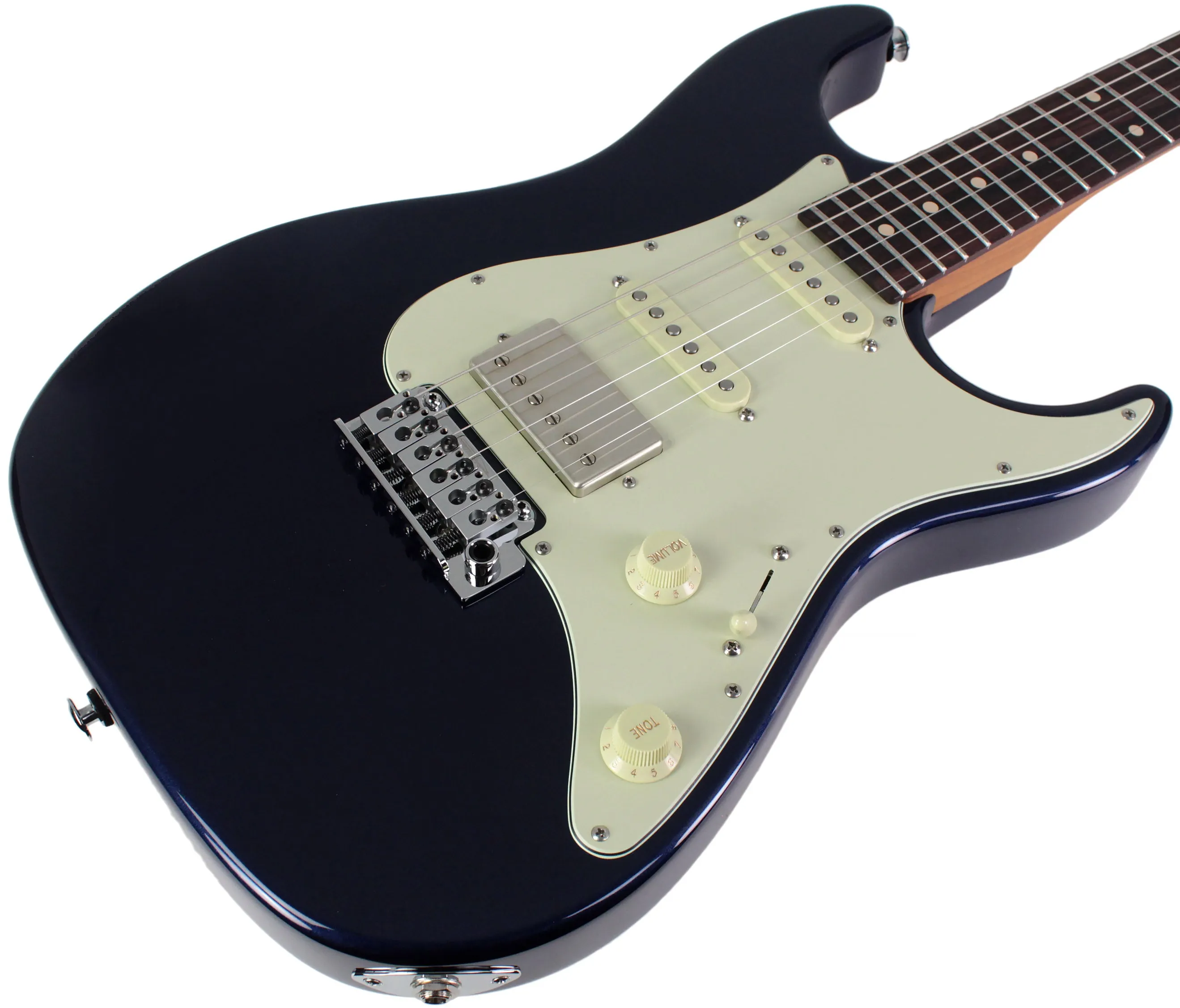 Suhr Select Standard Guitar, Roasted Neck, Mercedes Blue Metallic
