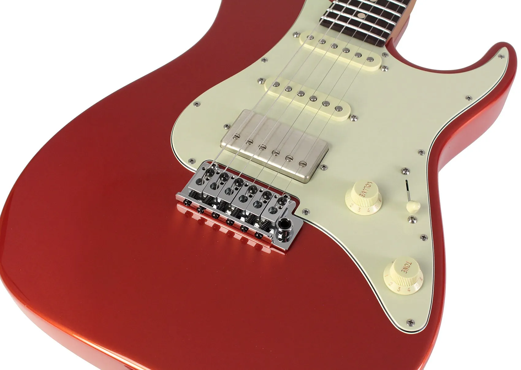 Suhr Select Standard Guitar, Roasted Neck, Orange Crush Metallic
