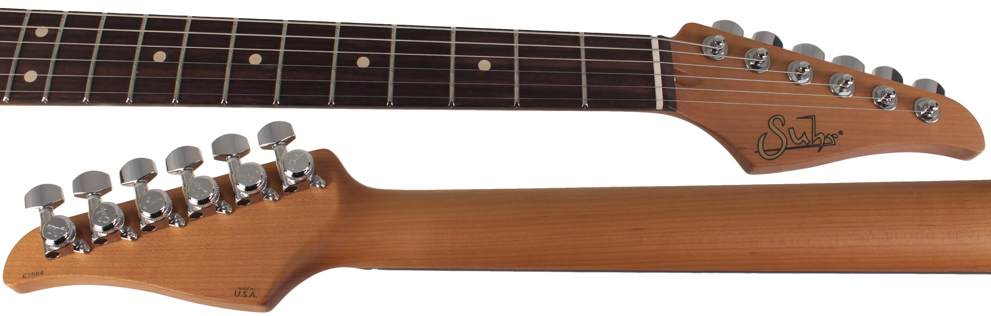 Suhr Select Standard Guitar, Roasted Neck, Orange Crush Metallic