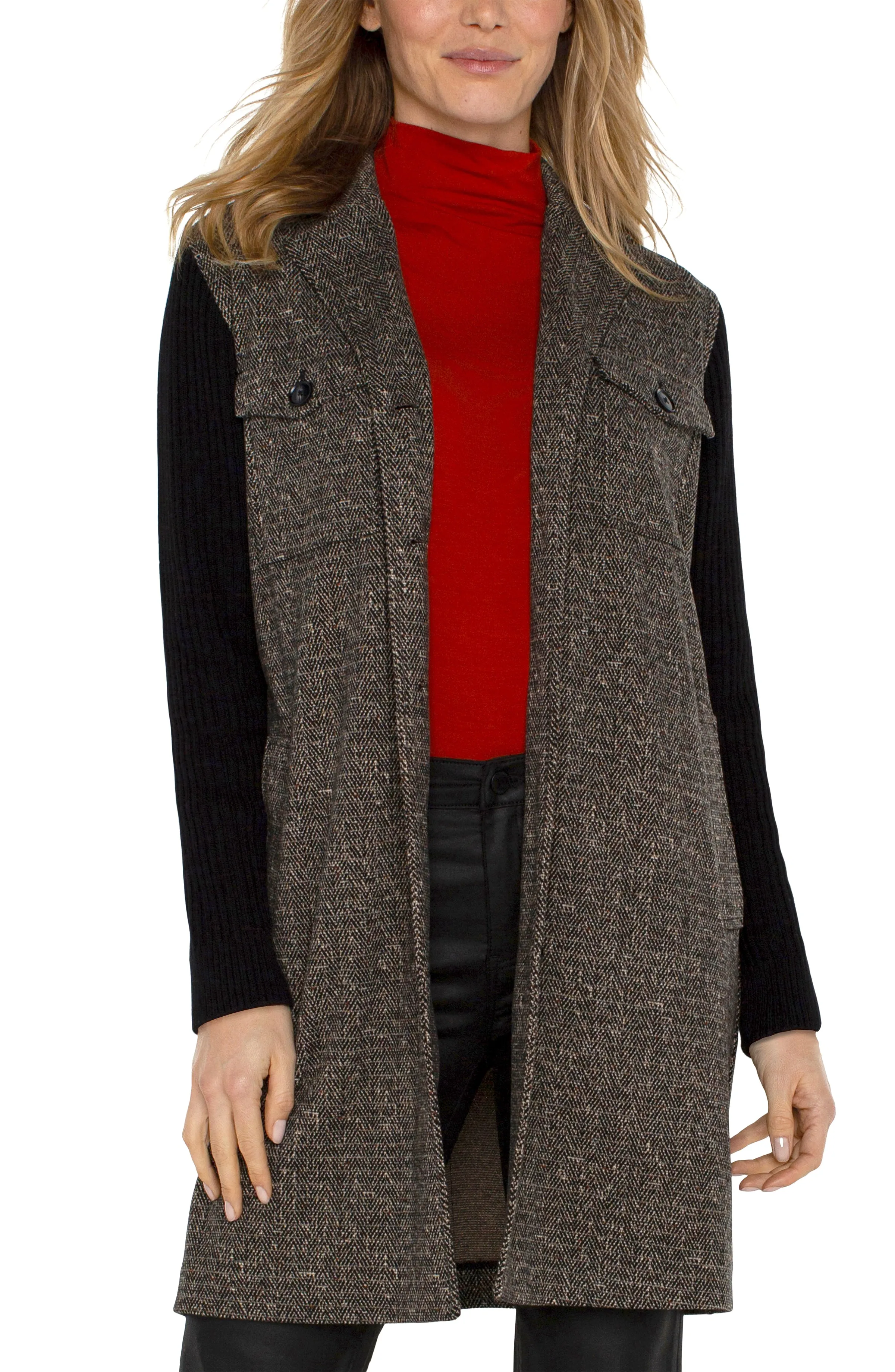 Sweater Insert Long Coatigan (Liverpool)