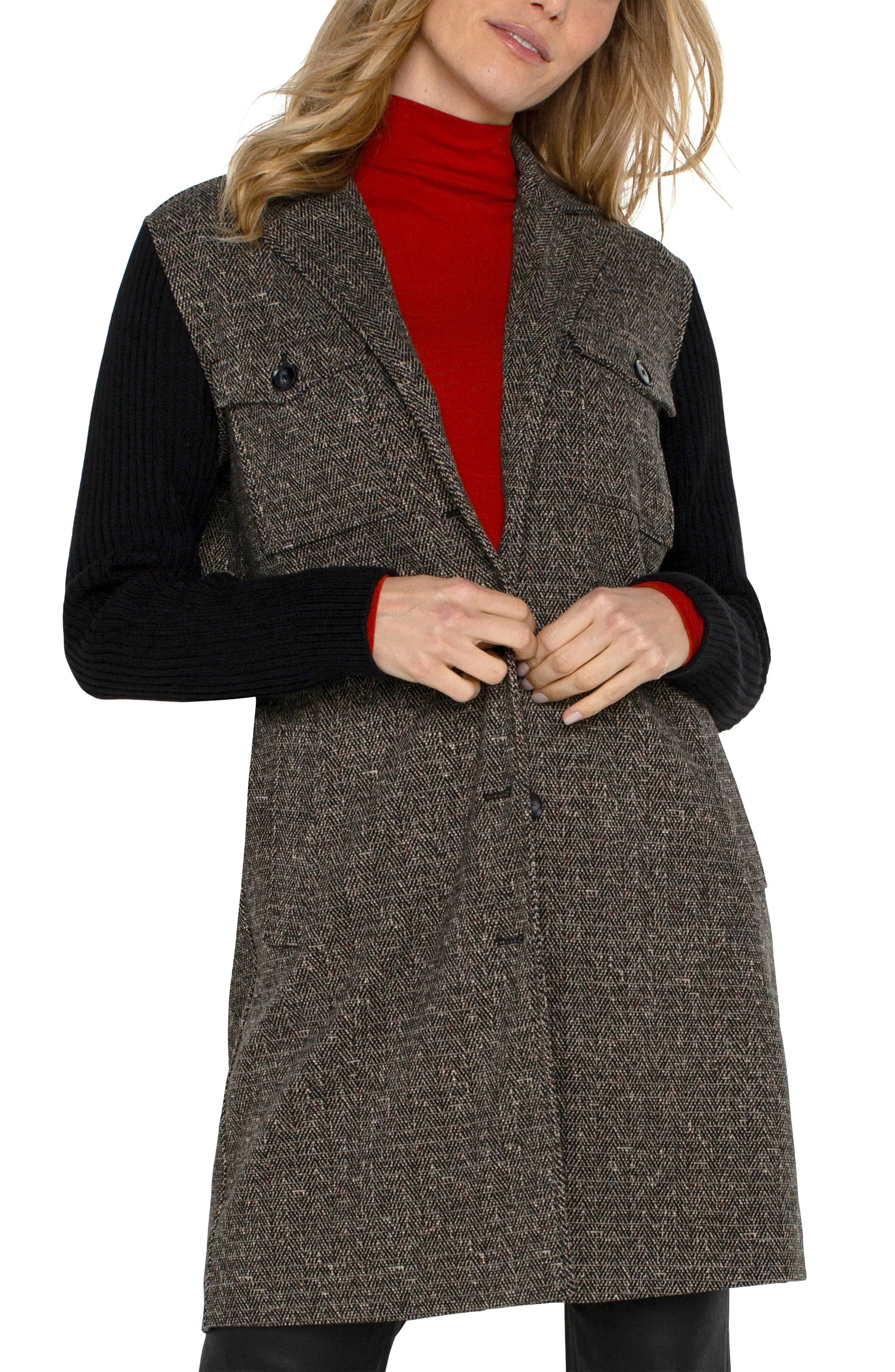 Sweater Insert Long Coatigan (Liverpool)