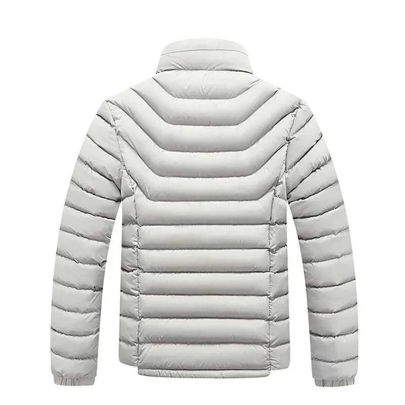 Varm tjock vinterparka fr mn