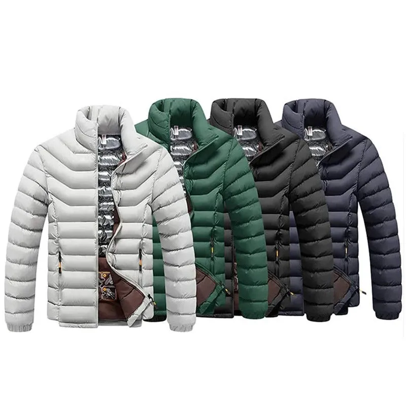 Varm tjock vinterparka fr mn