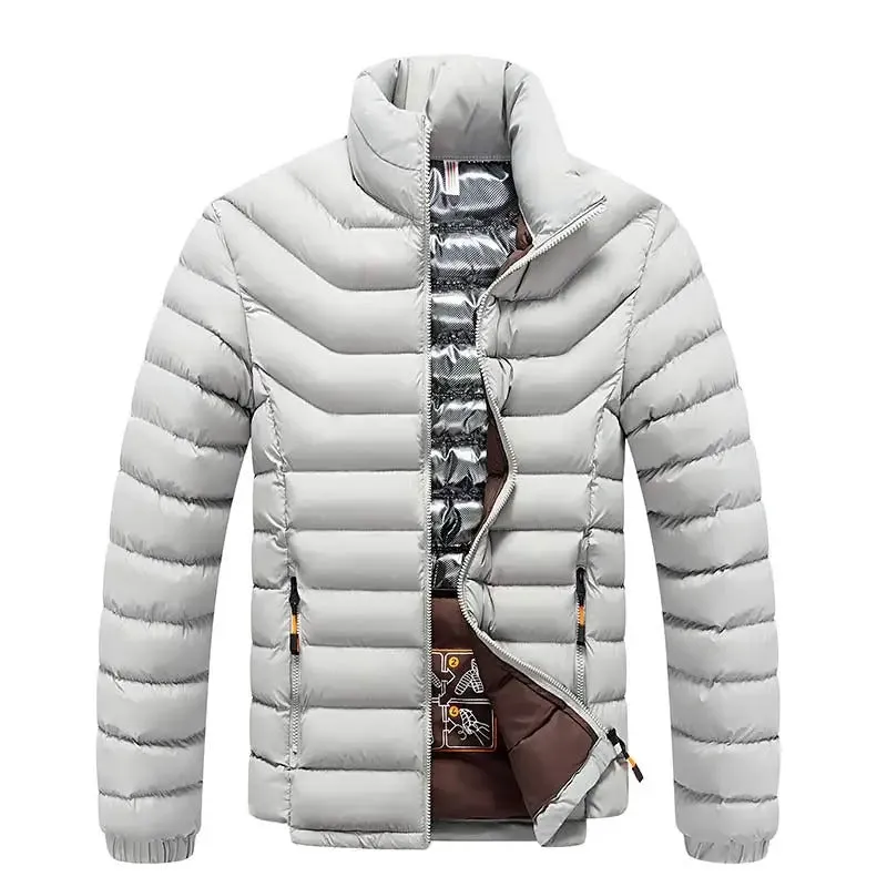 Varm tjock vinterparka fr mn