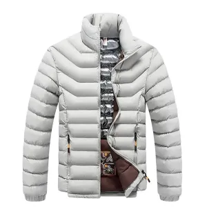 Varm tjock vinterparka fr mn