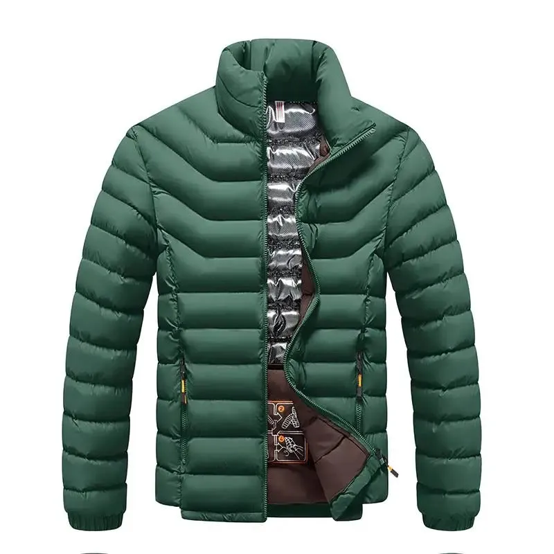 Varm tjock vinterparka fr mn