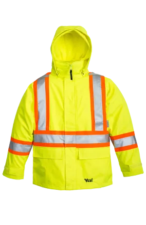 Viking® Men's Journeyman Hi-Vis Class 3 Waterproof Tri-Zone Hooded Jacket