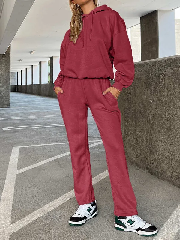 Women's Loose Sweat-Absorbent Quick-Drying Hooded Sportswear