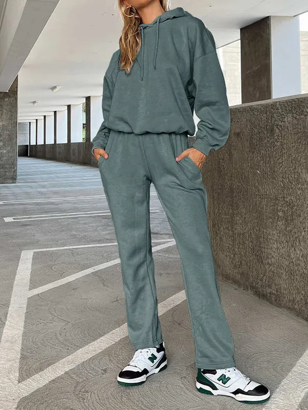 Women's Loose Sweat-Absorbent Quick-Drying Hooded Sportswear