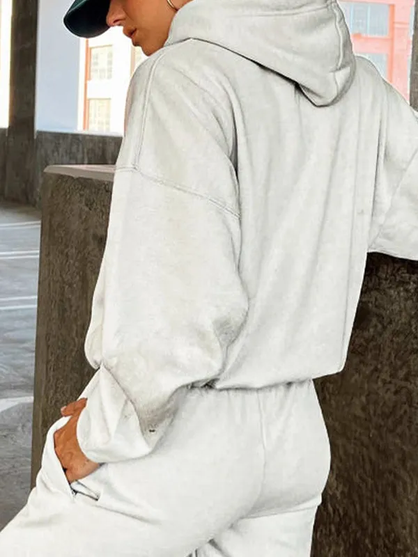 Women's Loose Sweat-Absorbent Quick-Drying Hooded Sportswear
