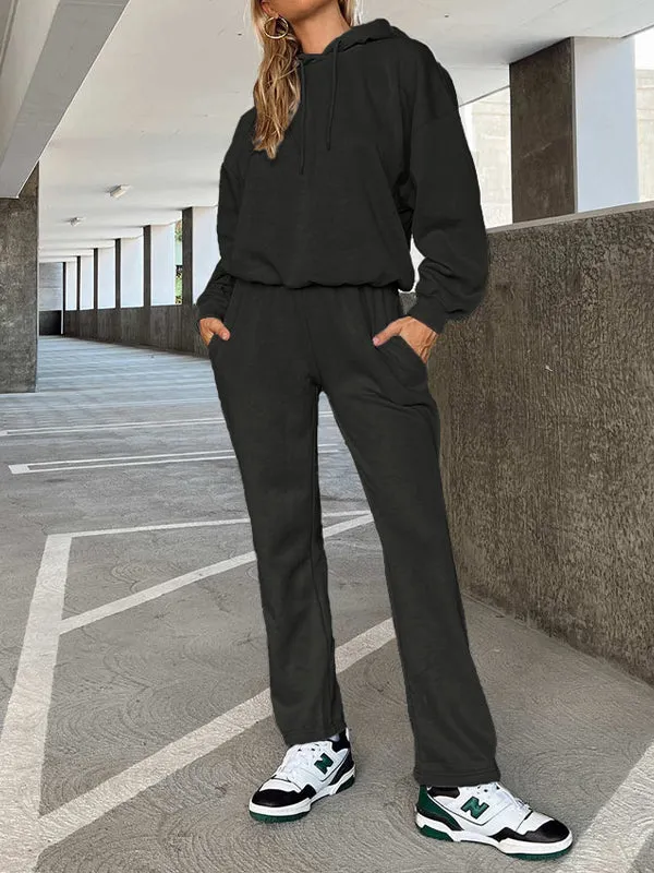 Women's Loose Sweat-Absorbent Quick-Drying Hooded Sportswear