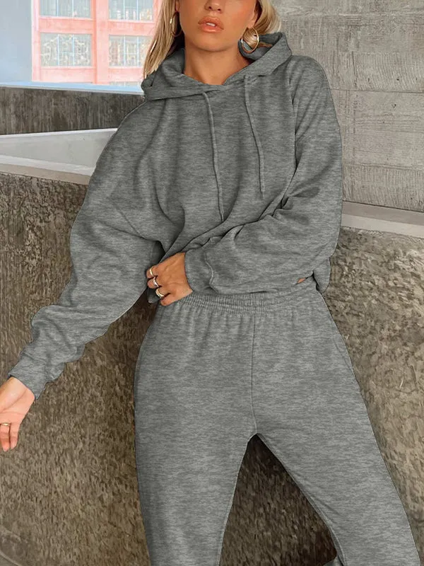 Women's Loose Sweat-Absorbent Quick-Drying Hooded Sportswear