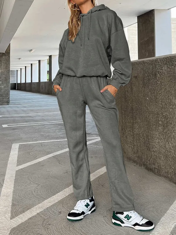 Women's Loose Sweat-Absorbent Quick-Drying Hooded Sportswear