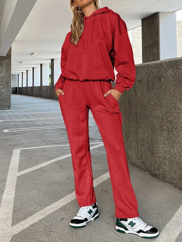 Women's Loose Sweat-Absorbent Quick-Drying Hooded Sportswear