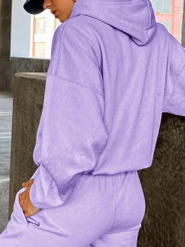 Women's Loose Sweat-Absorbent Quick-Drying Hooded Sportswear
