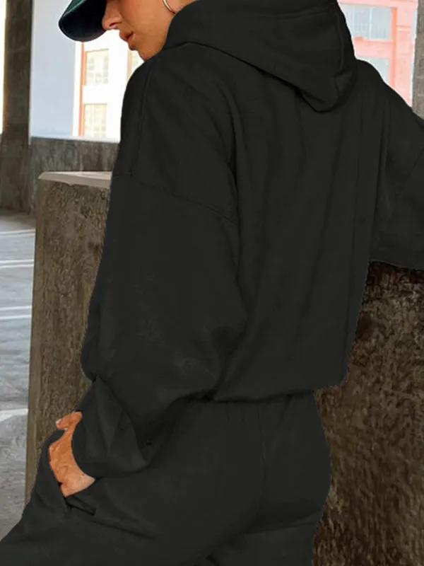 Women's Loose Sweat-Absorbent Quick-Drying Hooded Sportswear