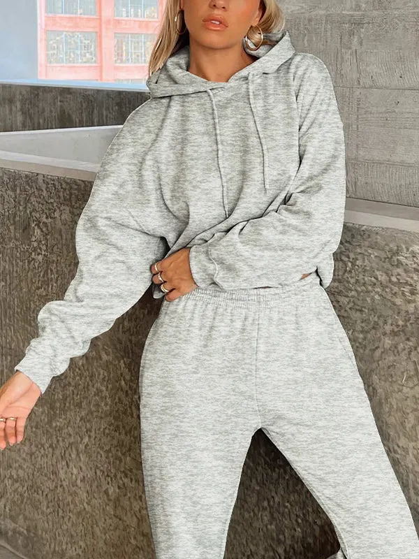 Women's Loose Sweat-Absorbent Quick-Drying Hooded Sportswear