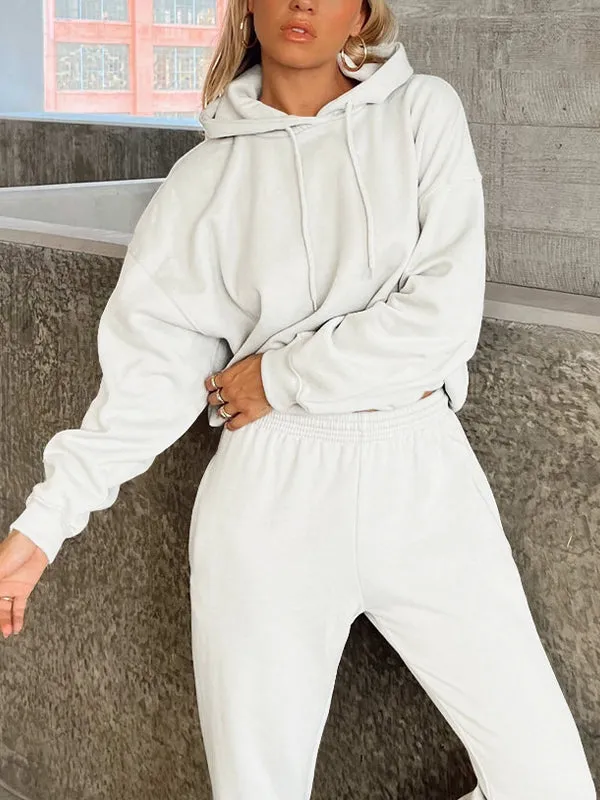 Women's Loose Sweat-Absorbent Quick-Drying Hooded Sportswear