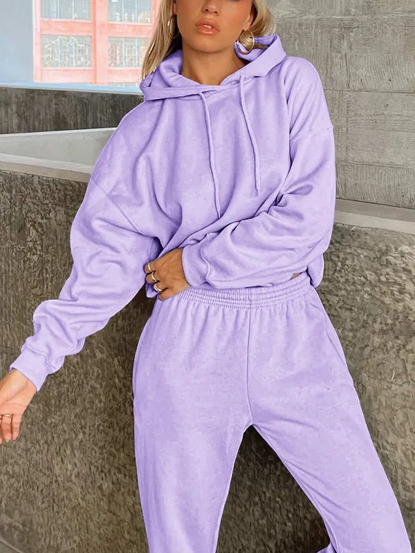 Women's Loose Sweat-Absorbent Quick-Drying Hooded Sportswear