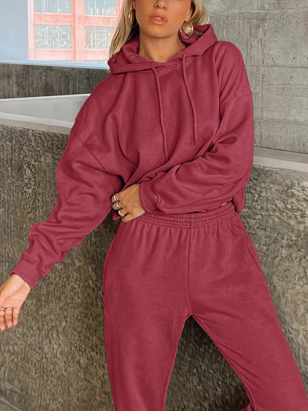 Women's Loose Sweat-Absorbent Quick-Drying Hooded Sportswear