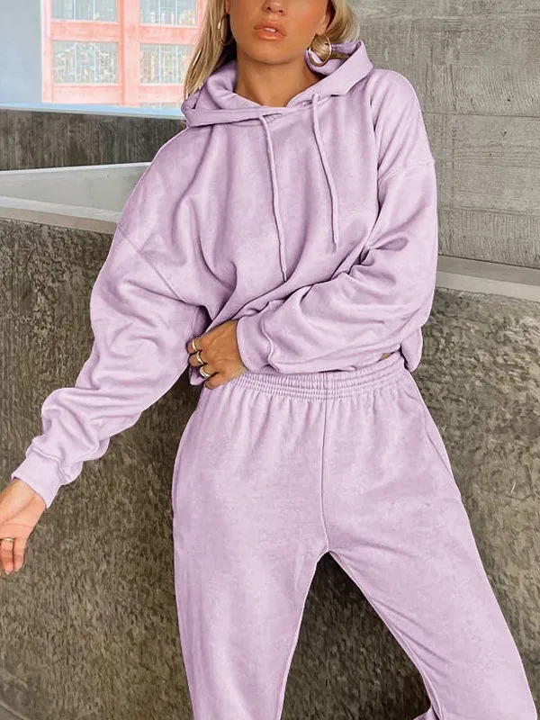 Women's Loose Sweat-Absorbent Quick-Drying Hooded Sportswear