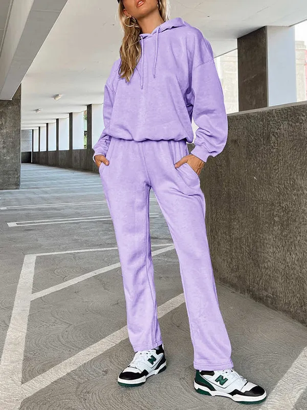 Women's Loose Sweat-Absorbent Quick-Drying Hooded Sportswear