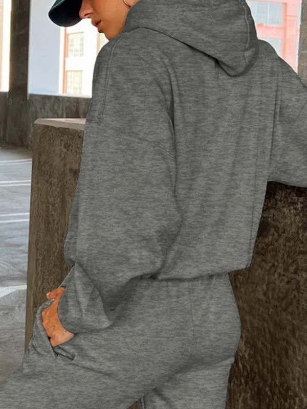 Women's Loose Sweat-Absorbent Quick-Drying Hooded Sportswear