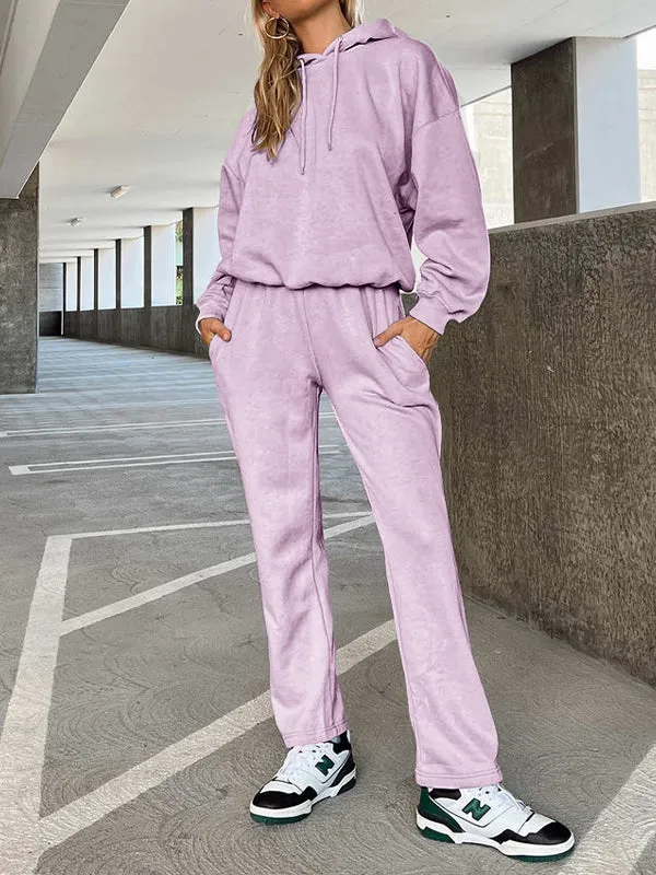Women's Loose Sweat-Absorbent Quick-Drying Hooded Sportswear