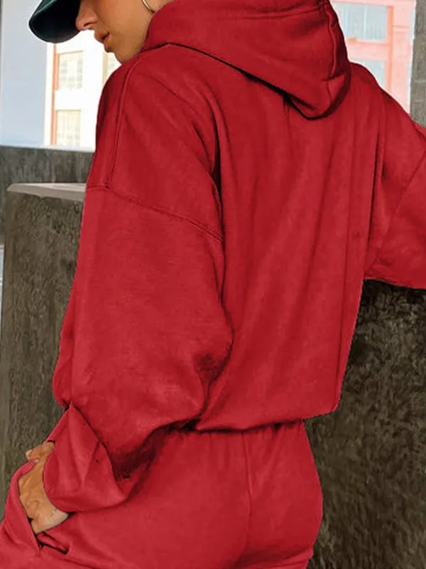 Women's Loose Sweat-Absorbent Quick-Drying Hooded Sportswear
